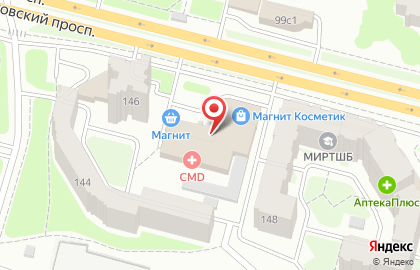 Медицинский центр Академия Здоровья на Московском проспекте на карте
