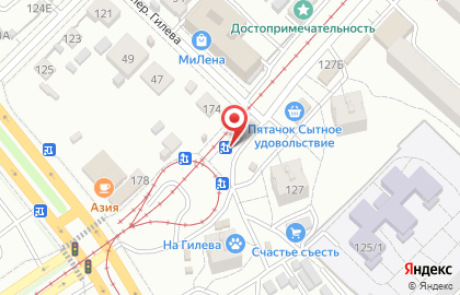 Киоск по продаже фруктов и овощей в Барнауле на карте