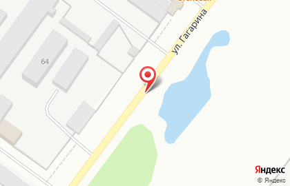 Сауна на улице Гагарина на карте