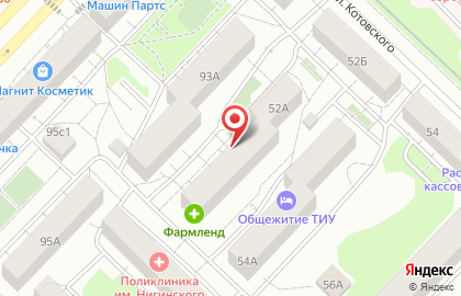 Акцент на улице Котовского на карте