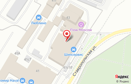 Шинный центр Шинсервис на Ставропольской улице на карте