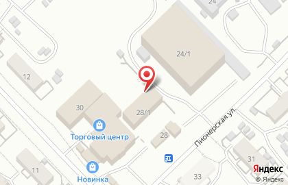 Продовольственный магазин Северянка на Пионерской улице на карте