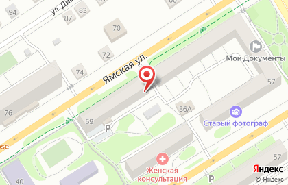 Кондитерский комбинат ТорТини на Ямской улице на карте