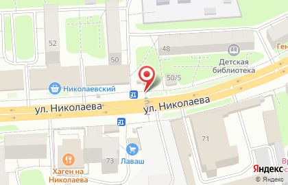 Щиты 3х6 от Север на улице Николаева на карте