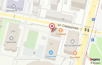 Футбольный клуб Шинник на карте