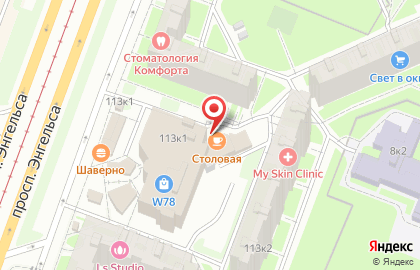 Столовая в Санкт-Петербурге на карте