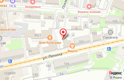 Студия красоты Olivia в Ленинском районе на карте
