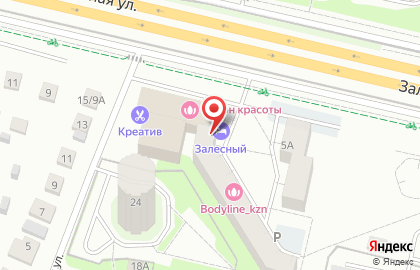 Рассвет в Казани на карте