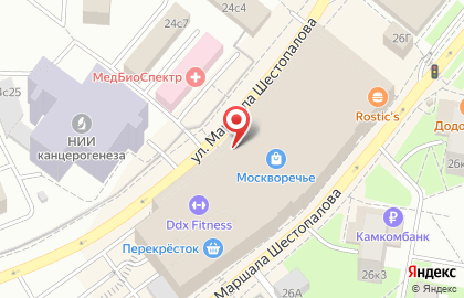 Точка красоты в ТЦ Москворечье на карте