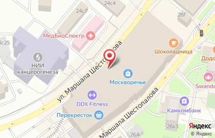 Точка красоты в ТЦ Москворечье на карте