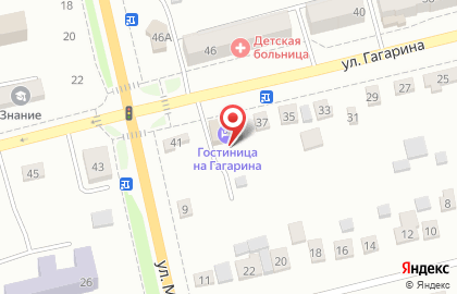 Квартирное бюро на улице Гагарина на карте