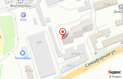 Торговая компания МеталлСнаб на Семафорной улице на карте