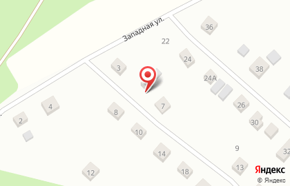 Магазин мяса на Западной улице на карте