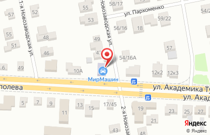 Садовый центр Цветущая долина на улице Академика Туполева на карте