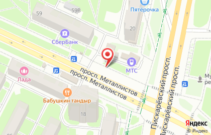 Магазин по продаже овощей и фруктов в Красногвардейском районе на карте