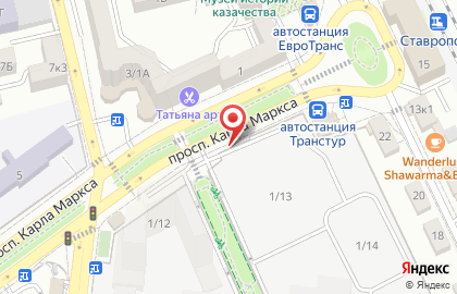 Завод Красный металлист в Ставрополе на карте