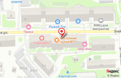 ОШ на Учебной улице на карте