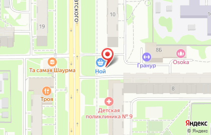 Продуктовый магазин Ной & Мечта в Ново-Савиновском районе на карте