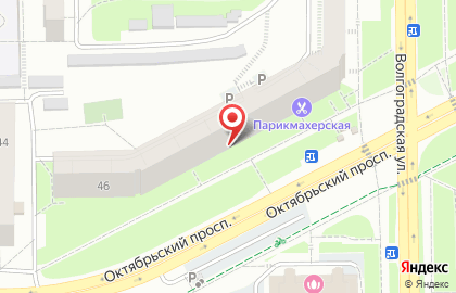 Продовольственный магазин на Октябрьском проспекте на карте