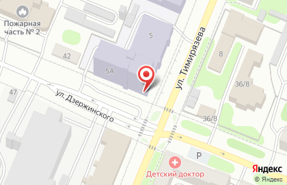 Ивановский государственный университет на улице Тимирязева на карте