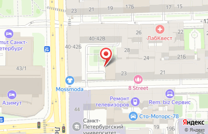 Общественная организация Всероссийское общество инвалидов на метро Балтийская на карте