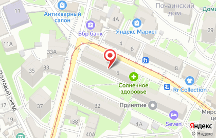 Компания Натяжные потолки ЭВИТА на улице Добролюбова на карте
