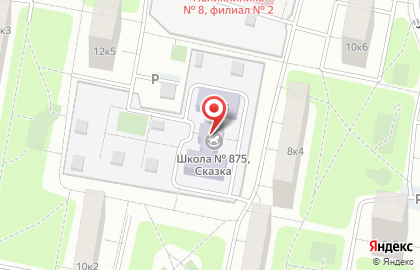 Школа танцев Арго в Тропарёво-Никулино на карте
