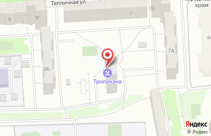 Салон красоты Тропикана на Тепличной улице на карте