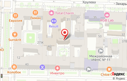 Стиль на Захарьевской улице на карте