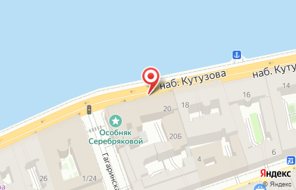 Северо-Западное таможенное управление Федеральной таможенной службы РФ на набережной Кутузова на карте