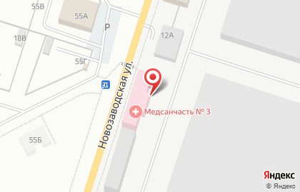 Медико-санитарная часть №3 на Новозаводской улице на карте