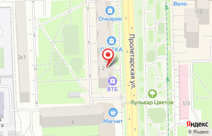 Пансионат Почта России на Пролетарской улице на карте