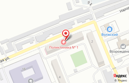 Поликлиника пгт. Стройкерамика на Народной улице на карте