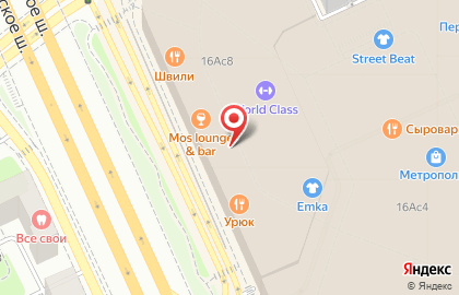 Магазин нижнего белья и купальников Marc & Andre в ТЦ Метрополис на карте
