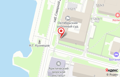 Октябрьский районный суд в Архангельске на карте