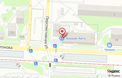 Магазин автозапчастей Эконом-авто в Ленинском районе на карте