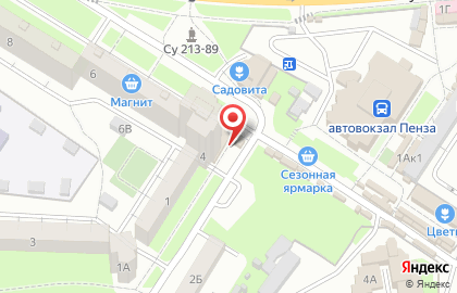 Киоск в Железнодорожном районе на карте
