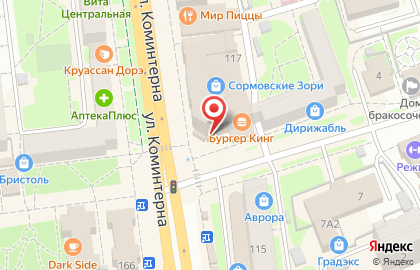 Интернет-магазин мебели Вашакомната.рф на улице Коминтерна на карте