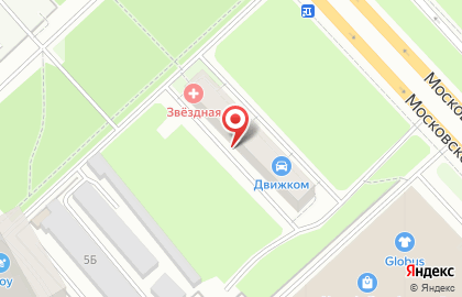 Движок на Московском шоссе на карте