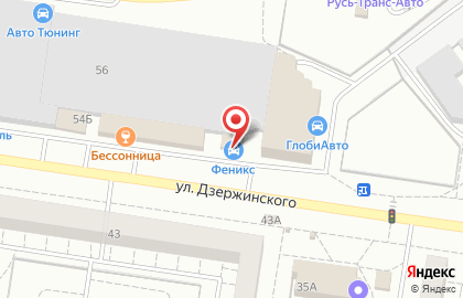 Автомойка Феникс в Автозаводском районе на карте