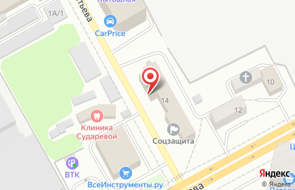 Воронежский областной центр учреждений социального обслуживания населения на улице Ворошилова на карте