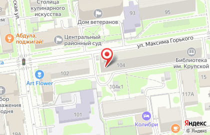 Участковый пункт полиции на улице Максима Горького на карте