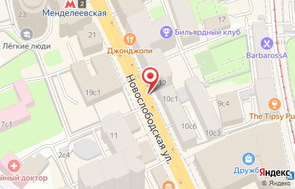 Эталон сервис на Новослободской улице на карте