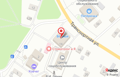 Супермаркет Дикси на Транспортной улице на карте