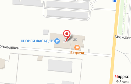 Магазин кровельных материалов на Московской улице на карте