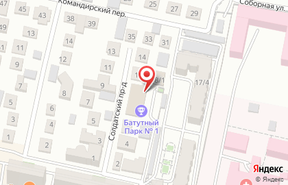 Батутный парк №1 в Ставрополе на карте