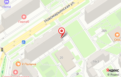Продуктовый магазин в Москве на карте