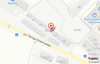 Автомастерская на улице Петра Алексеева на карте