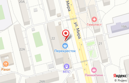 Супермаркет Перекрёсток в Москве на карте