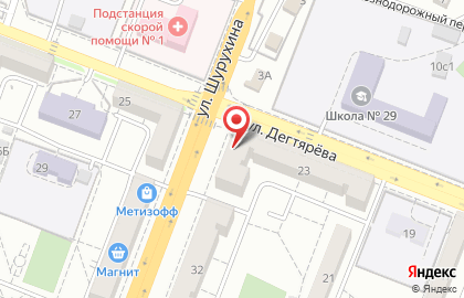 Торговая компания ТехРос в Тракторозаводском районе на карте